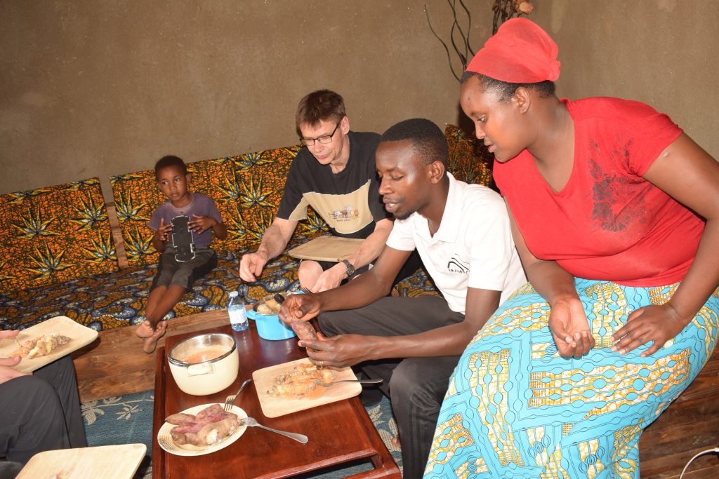 End Kigali Cooking Experience by Sharing the Meal