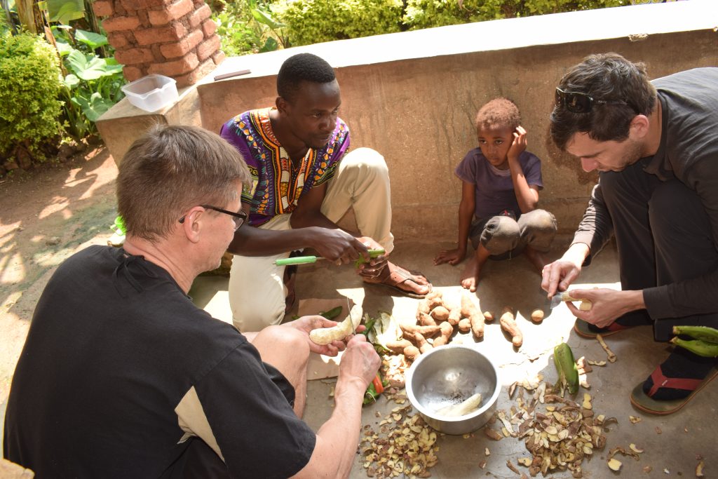 Preparing the Meal Together- Kigali Cooking Experience