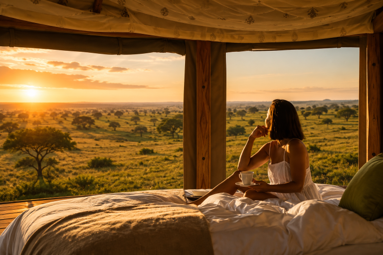10 Days Kenya Luxury Safari Experience featuring Maasai Mara wildlife, Samburu safari, Amboseli elephants, Lake Naivasha, Lake Nakuru rhinos, and Mount Kilimanjaro views
